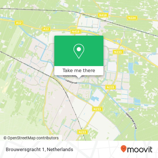 Brouwersgracht 1 map