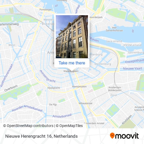 Nieuwe Herengracht 16 Karte