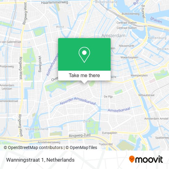 Wanningstraat 1 Karte