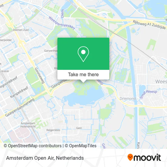 Amsterdam Open Air map