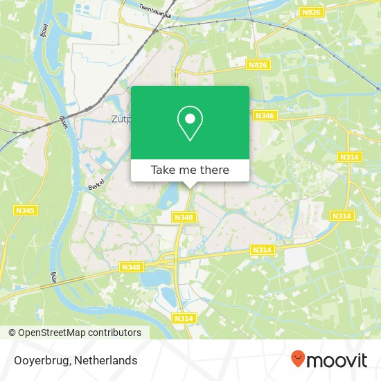 Ooyerbrug map