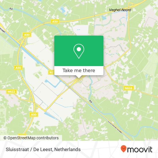 Sluisstraat / De Leest map