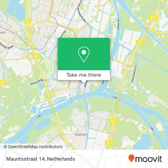 Mauritsstraat 14 map