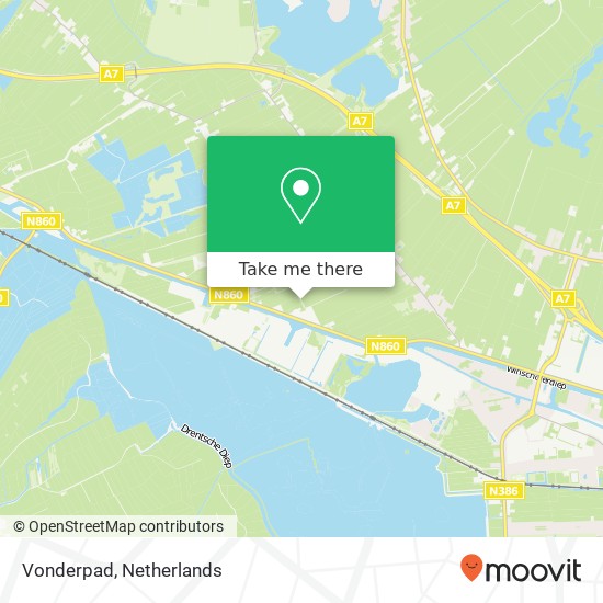 Vonderpad map