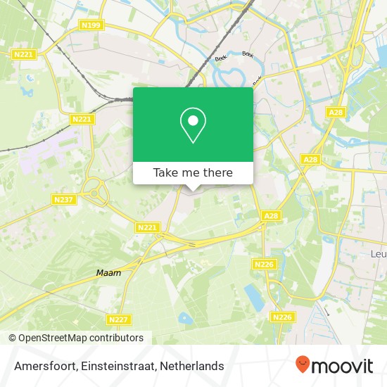 Amersfoort, Einsteinstraat Karte