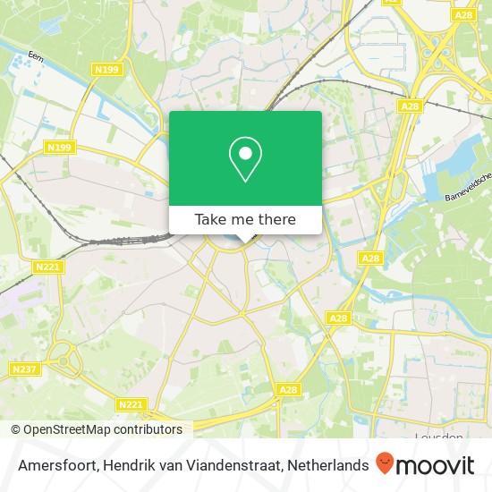 Amersfoort, Hendrik van Viandenstraat Karte