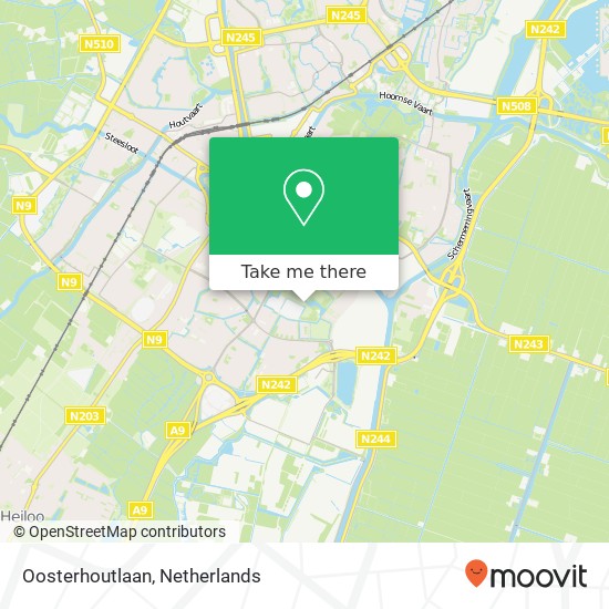 Oosterhoutlaan map