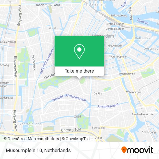 Museumplein 10 map