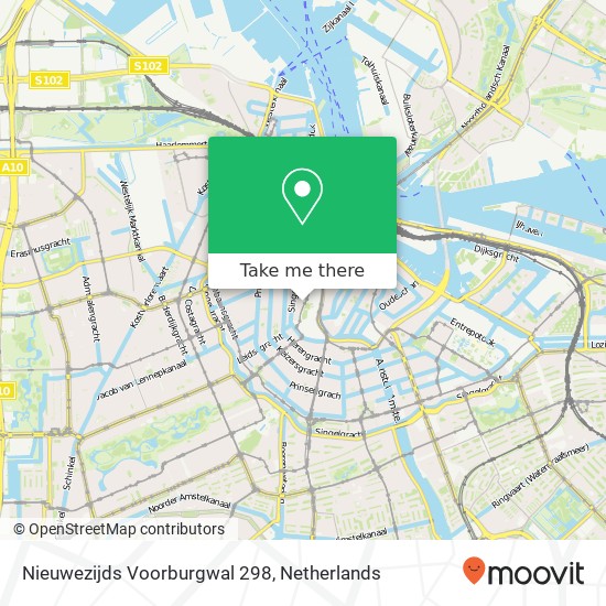 Nieuwezijds Voorburgwal 298 map