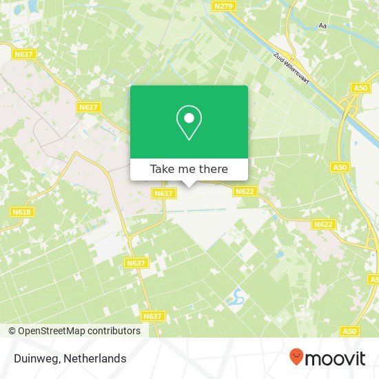 Duinweg map