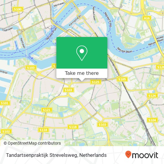 Tandartsenpraktijk Strevelsweg map