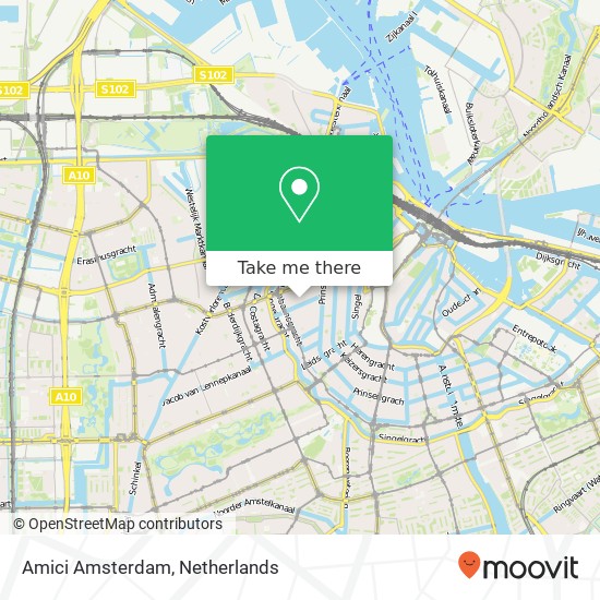 Amici Amsterdam map