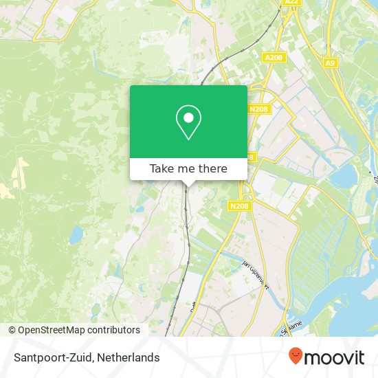 Santpoort-Zuid map