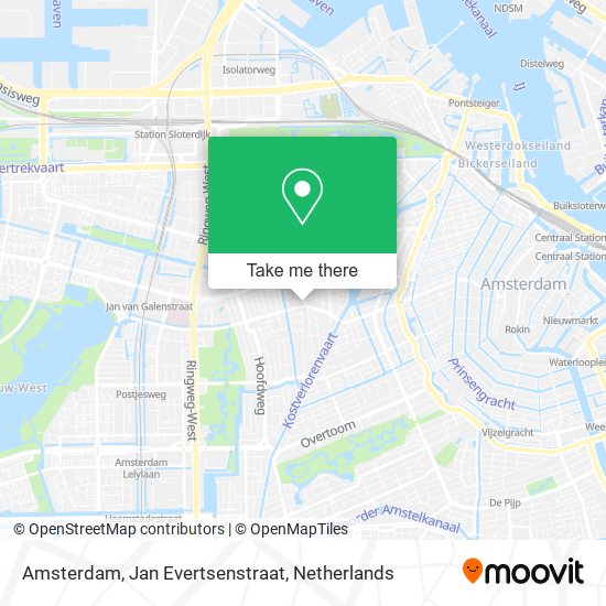 Amsterdam, Jan Evertsenstraat map