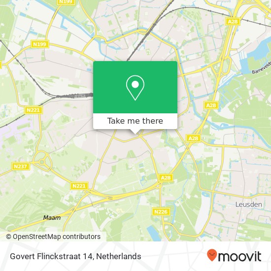 Govert Flinckstraat 14 map