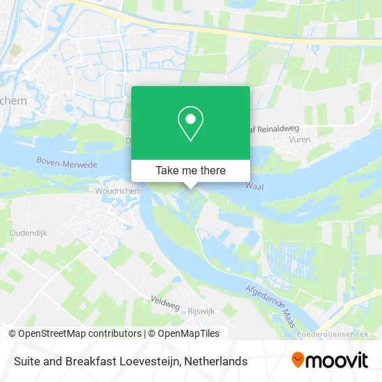 Suite and Breakfast Loevesteijn map