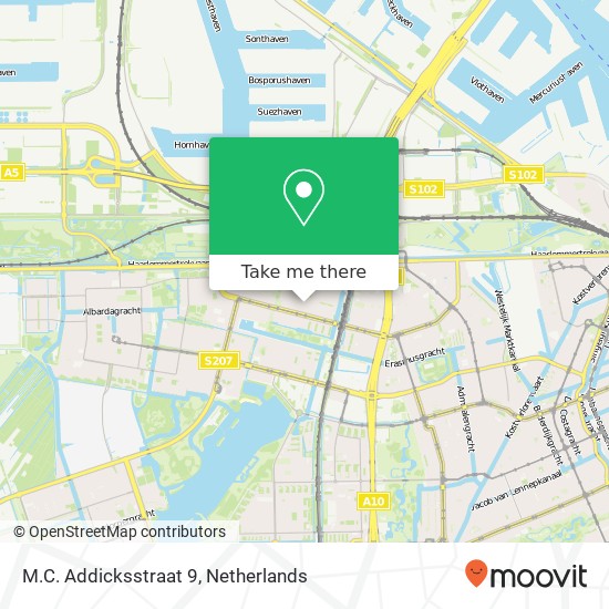 M.C. Addicksstraat 9 map