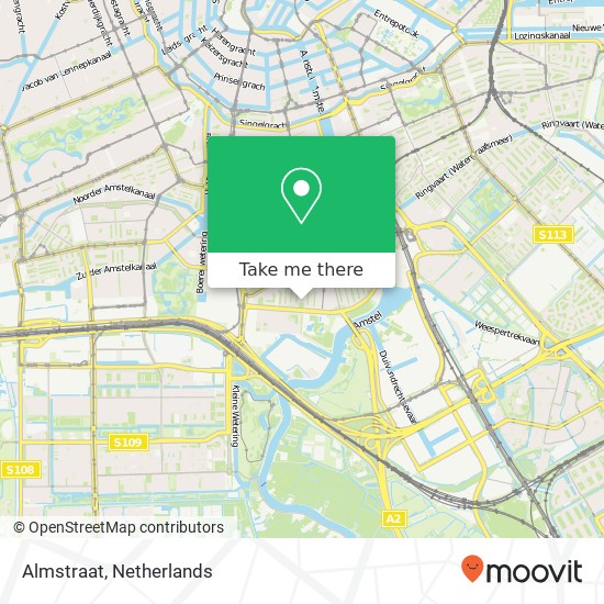 Almstraat map