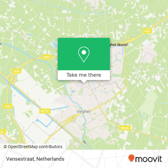 Vensestraat map