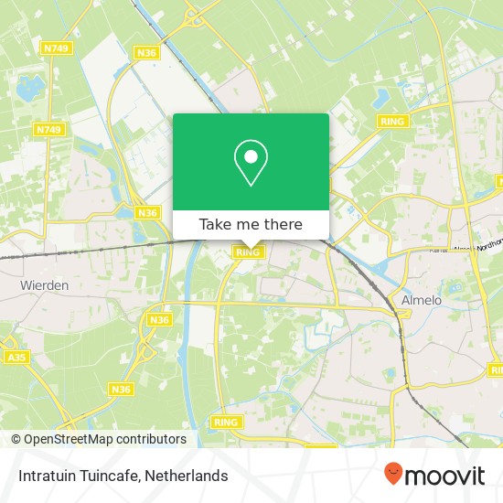 Intratuin Tuincafe map