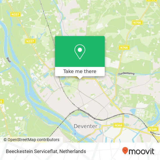 Beeckestein Serviceflat map