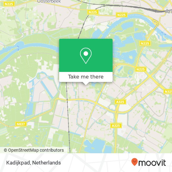 Kadijkpad map