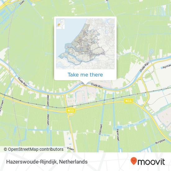 Hazerswoude-Rijndijk Karte