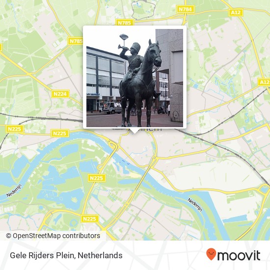 Gele Rijders Plein map