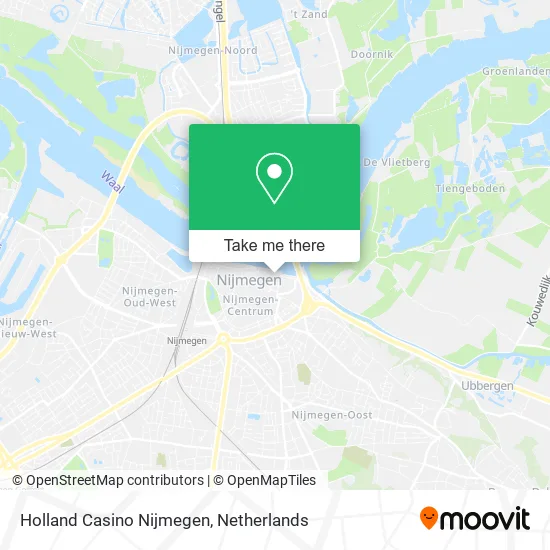 Holland Casino Nijmegen map