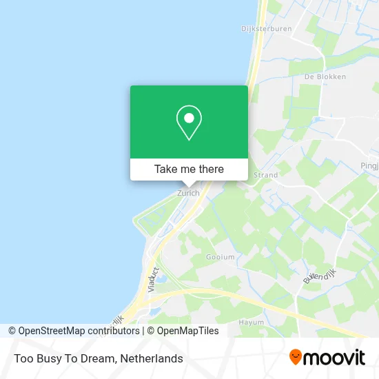 Too Busy To Dream map