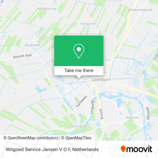 Witgoed Service Jansen V O F map
