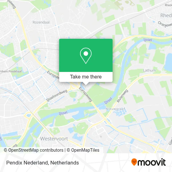 Pendix Nederland map