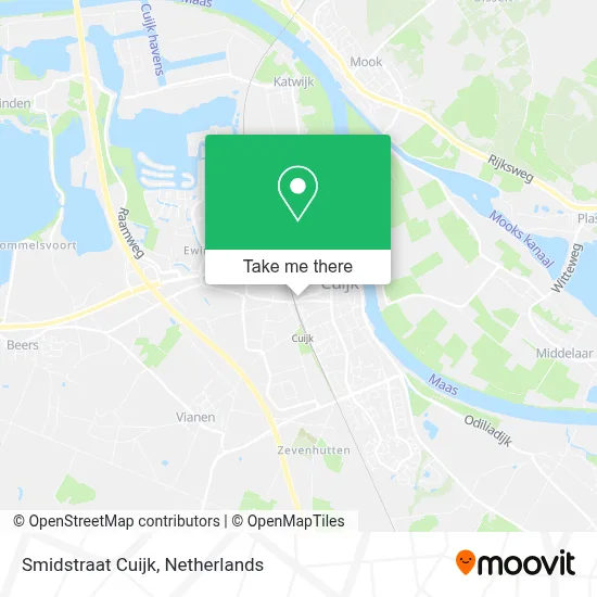 Smidstraat Cuijk map