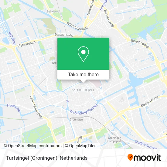 Turfsingel (Groningen) map