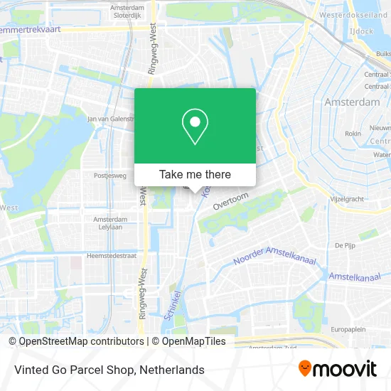 Vinted Go Parcel Shop Karte