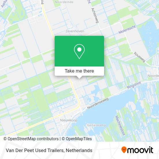 Van Der Peet Used Trailers map
