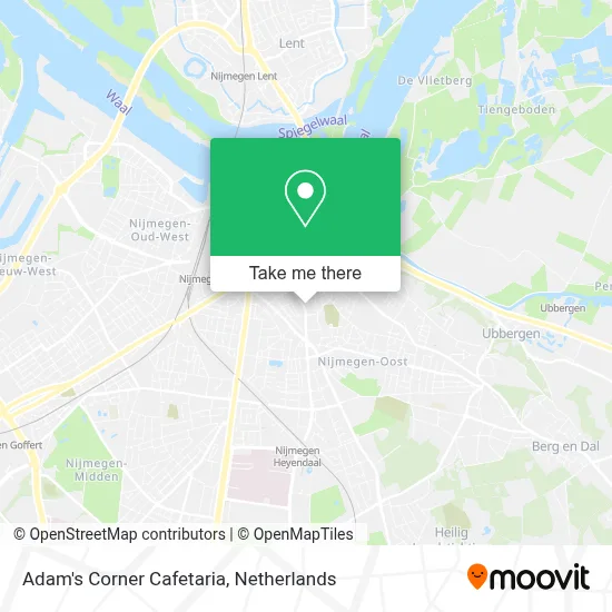 Adam's Corner Cafetaria map
