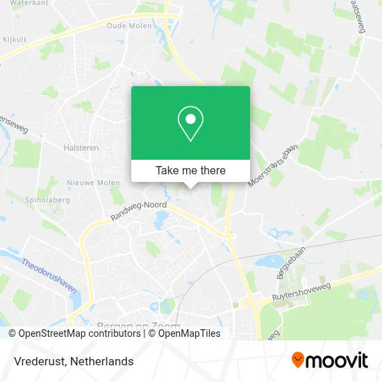 Vrederust map