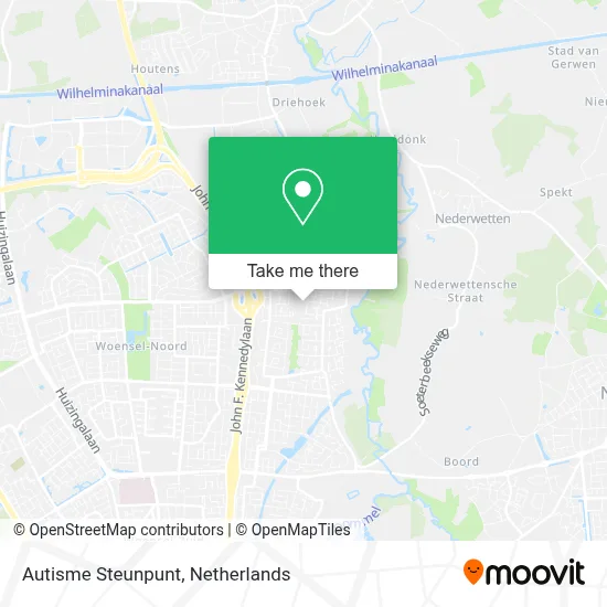 Autisme Steunpunt map
