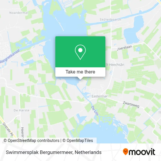 Swimmersplak Bergumermeer map