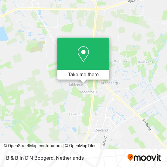 B & B In D'N Boogerd map