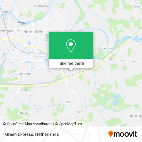 Green Express map
