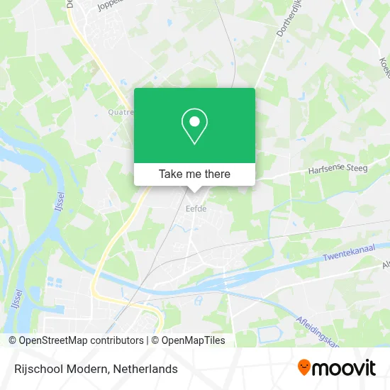 Rijschool Modern map