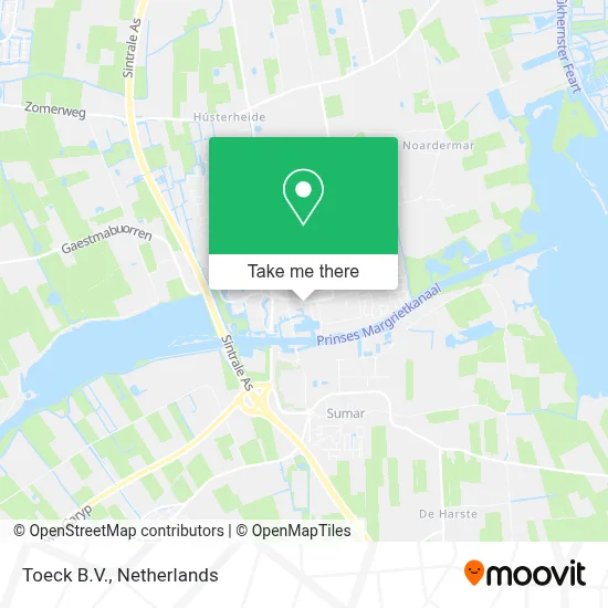 Toeck B.V. map