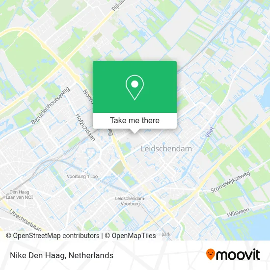 Nike Den Haag map