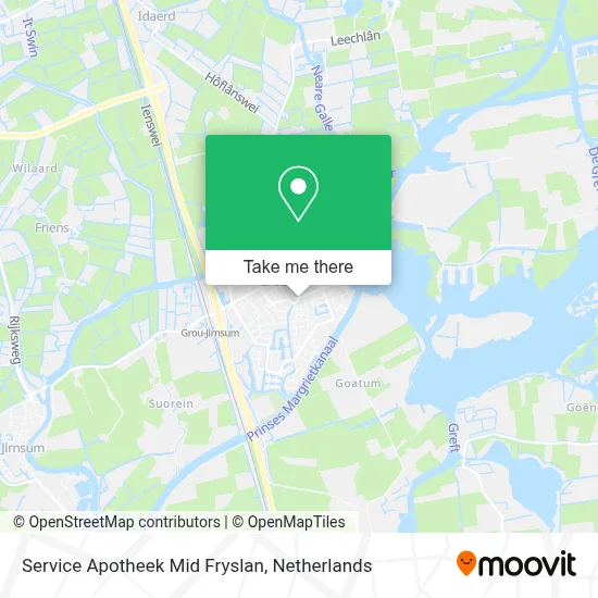 Service Apotheek Mid Fryslan map