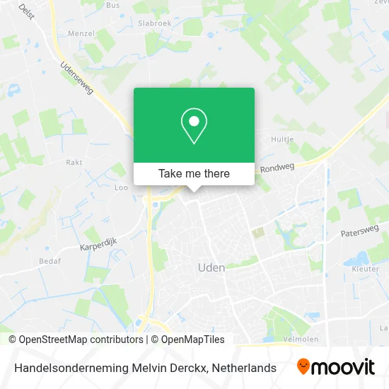 Handelsonderneming Melvin Derckx map