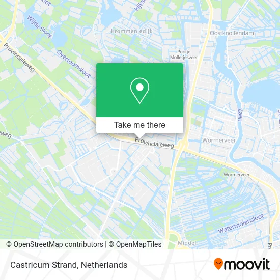 Castricum Strand map