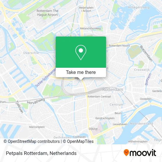Petpals Rotterdam map