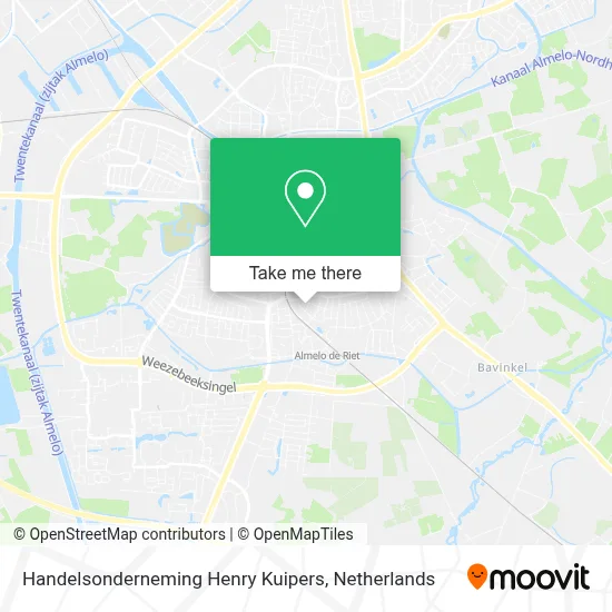 Handelsonderneming Henry Kuipers map